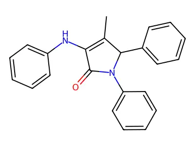 3-Anilino-4-methyl-1,5-diphenyl-1,5-dihydro-2H-pyrrol-2-one structure