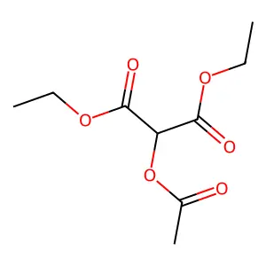 Diethyl acetoxymalonate structure