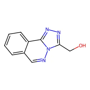 3-Hydroxymethyltriazolophthalazine structure