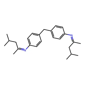 Benzenamine, 4,4'-methylenebis[N-(1,3-dimethylbutylidene)- structure