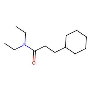 N,N-Diethylcyclohexanepropanamide structure