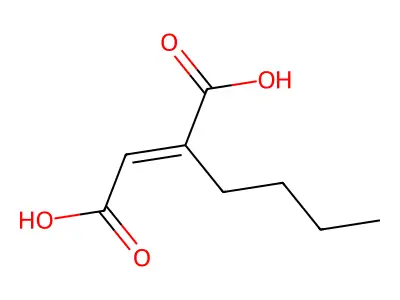 2-Butylbut-2-enedioic acid structure