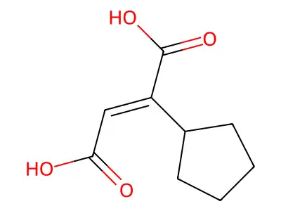 Cyclopentanefumaric acid structure