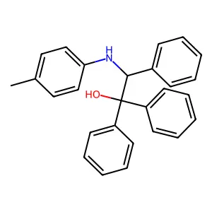 2-(4-Methylanilino)-1,1,2-triphenylethanol structure