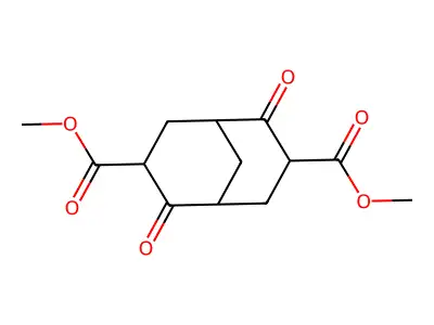 Dimethyl 2,6-dioxobicyclo[3.3.1]nonane-3,7-dicarboxylate structure