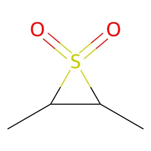 Thiirane, 2,3-dimethyl-, 1,1-dioxide structure