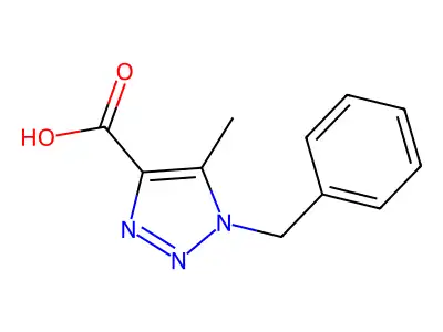 1-Benzyl-5-methyl-1H-1,2,3-triazole-4-carboxylic acid structure