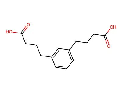 1,3-Benzenedibutanoic acid structure