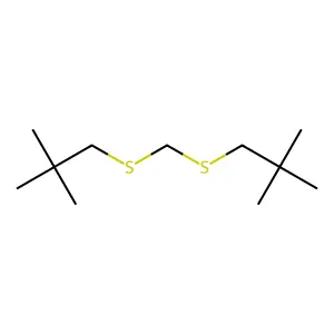 Propane, 1,1'-[methylenebis(thio)]bis[2,2-dimethyl- structure