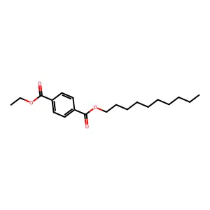Ethyl decyl terephthalate structure