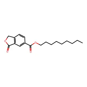 Nonyl 3-oxo-1,3-dihydro-2-benzofuran-5-carboxylate structure