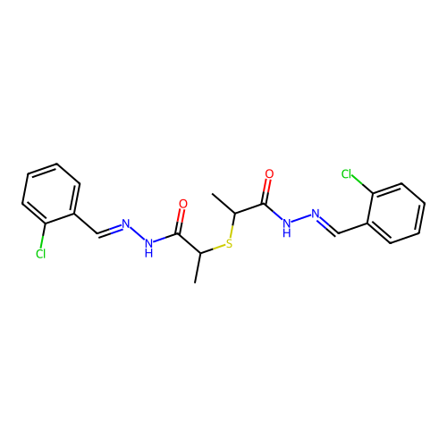 N-[(E)-(2-chlorophenyl)methylideneamino]-2-[1-[(2Z)-2-[(2-ch structure