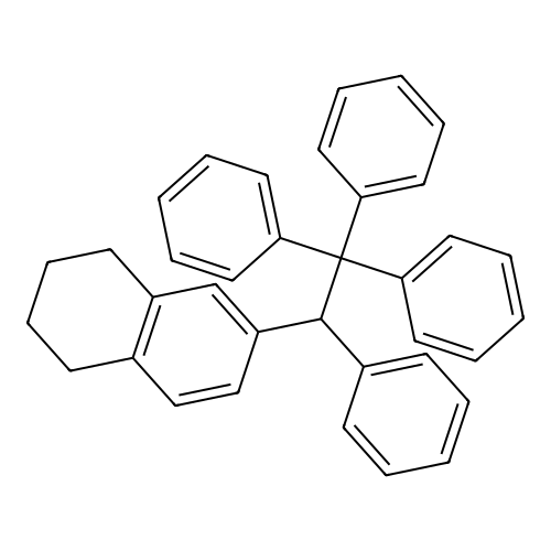 6-(1,2,2,2-Tetraphenylethyl)-1,2,3,4-tetrahydronaphthalene structure