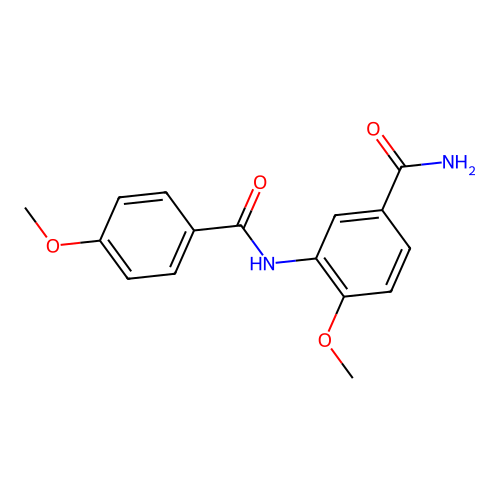 4-Methoxy-3-[(4-methoxybenzoyl)amino]benzamide structure