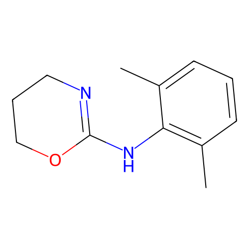 2H-1,3-Oxazine, 2-[(2,6-dimethylphenyl)imino]tetrahydro- structure