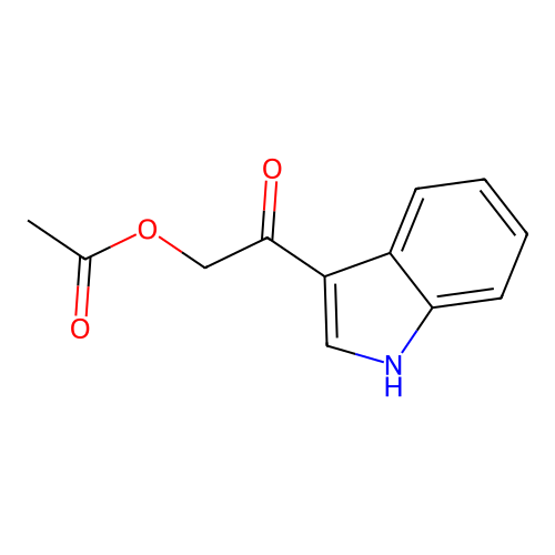 Ethanone, 2-(acetyloxy)-1-(1H-indol-3-yl)- structure