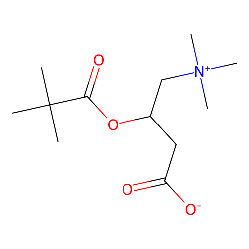 Pivaloylcarnitine structure