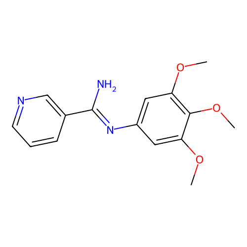 Nicotinamidine, N-(3,4,5-trimethoxyphenyl)- structure