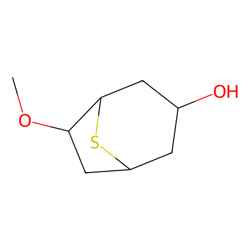 8-Thiabicyclo[3.2.1]octan-3-ol, 6-methoxy-, (3-endo,6-exo)- structure