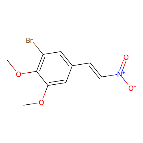 1-Bromo-2,3-dimethoxy-5-(2-nitroethenyl)benzene structure
