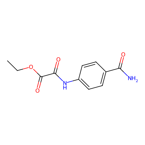 Ethyl [(4-carbamoylphenyl)carbamoyl]formate structure