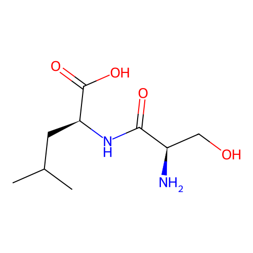 D-Seryl-L-leucine structure