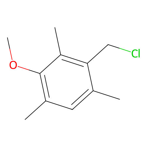 1-Methoxy-3-chloromethyl-2,4,6-trimethylbenzene structure
