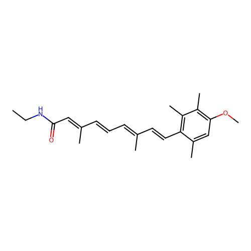 Motretinide structure