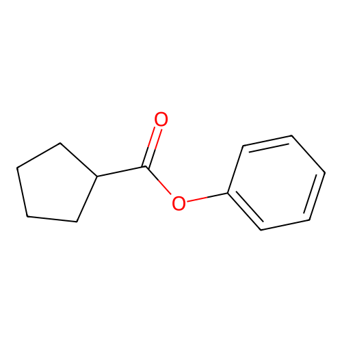 Phenyl cyclopentanecarboxylate structure
