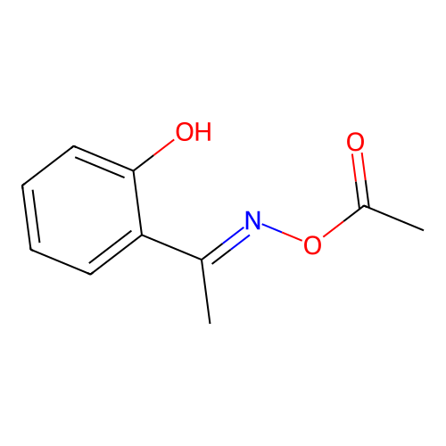 [1-(2-Hydroxyphenyl)ethylideneamino] acetate structure