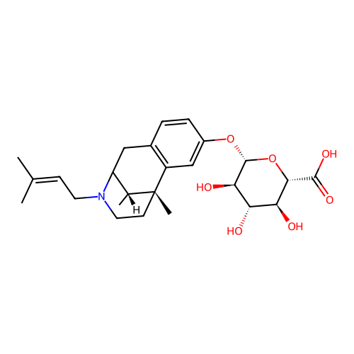 Pentazocine glucuronide structure