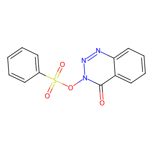 (4-Oxo-1,2,3-benzotriazin-3-yl) benzenesulfonate structure