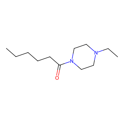 1-(4-Ethylpiperazin-1-yl)hexan-1-one structure