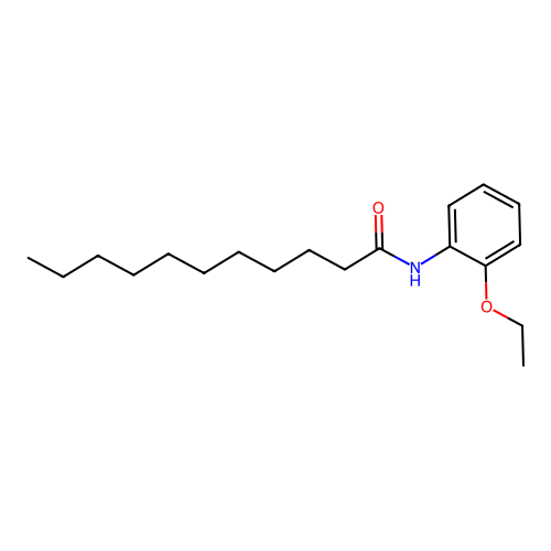 N-(2-ethoxyphenyl)undecanamide structure