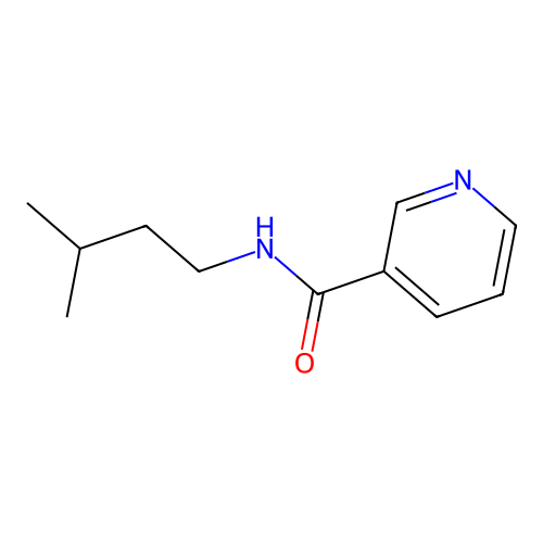 N-isopentylnicotinamide structure