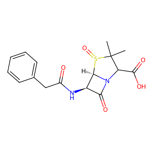 Penicillin G sulfoxide structure