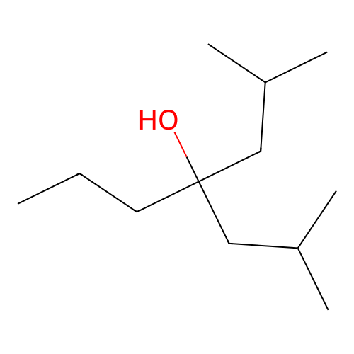 1,1-Diisobutyl-1-butanol structure