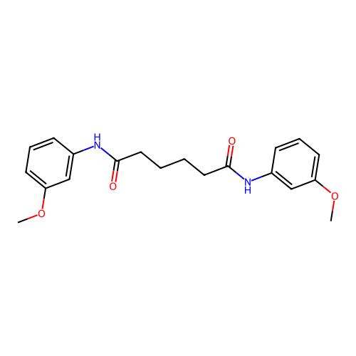 N~1~,N~6~-bis(3-methoxyphenyl)hexanediamide structure