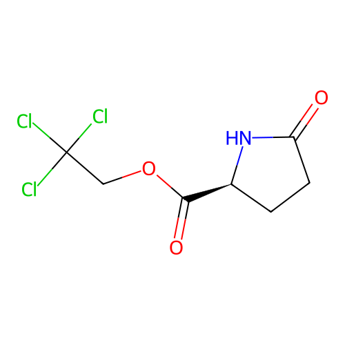 2,2,2-Trichloroethyl 5-oxo-L-prolinate structure