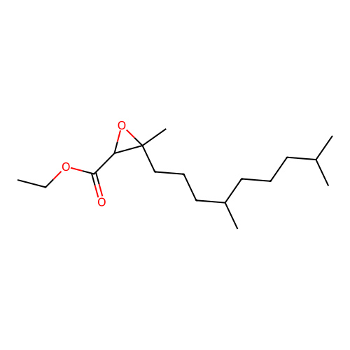 Ethyl 3-(4,8-dimethylnonyl)-3-methyloxirane-2-carboxylate structure