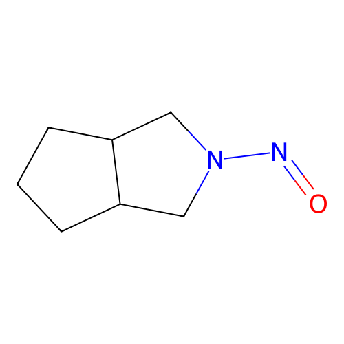 Octahydro-2-nitrosocyclopenta(c)pyrrole structure