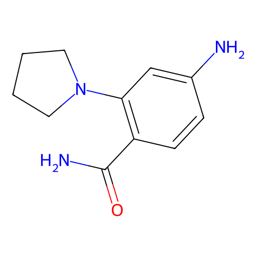 4-Amino-2-pyrrolidin-1-yl-benzamide structure