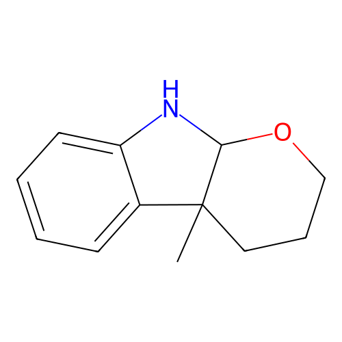 Pyrano[2,3-b]indole, 2,3,4,4a,9,9a-hexahydro-4a-methyl- structure