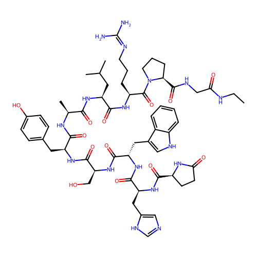LHRH, N-Et-Alanh2(6)- structure