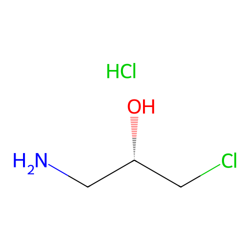 1-Amino-3-chloro-2-propanol hydrochloride, (S)- structure