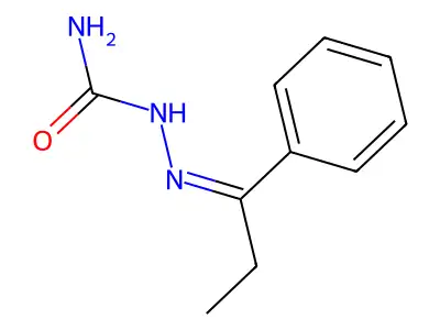 Propiophenone semicarbazone structure