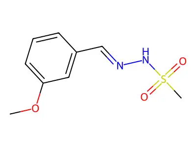 N-[(E)-(3-methoxyphenyl)methylideneamino]methanesulfonamide structure