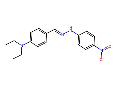 4-(Diethylamino)benzaldehyde (4-nitrophenyl)hydrazone structure