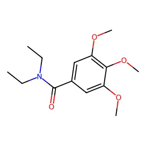 N,N-二乙基-3,4,5-三甲氧基苯甲酰胺 structure