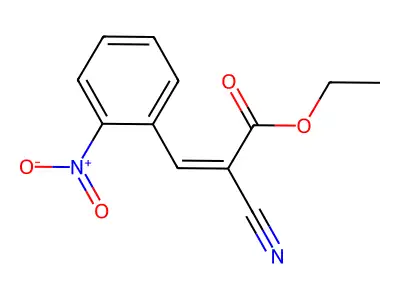 Ethyl 2-cyano-3-(2-nitrophenyl)prop-2-enoate structure